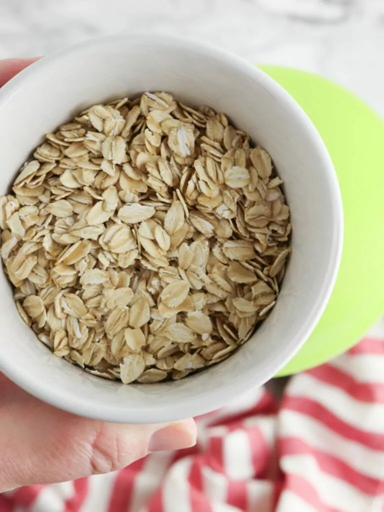 Add oatmeal.